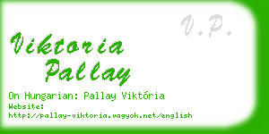 viktoria pallay business card